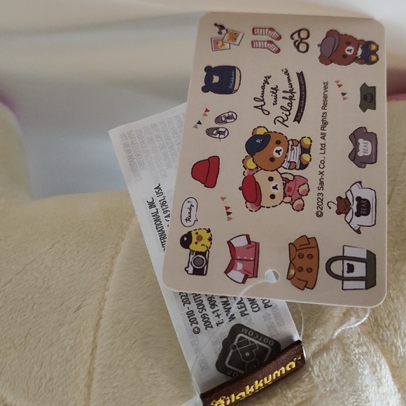 GS9056 Korilakkuma T-Shirt Plush Bear with Red Hat 14 IN - Picture 5 of 7